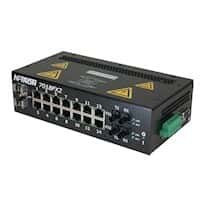 Red Lion 7018FX2-ST 18-Port Managed Ethernet Switch, Multi ST, 2 km