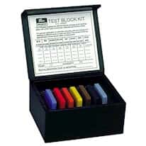 Rex Gauge TEST BLOCK KIT TYPE A Test Block Kit for Type A Durometers; 7 Blocks Covering Range 30 to 90