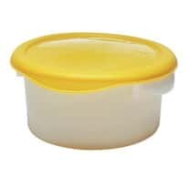 Rubbermaid 5723 WHITE Storage Containers with Handle, White HDPE, 6 quart