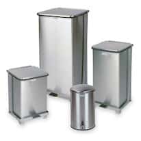 Rubbermaid ST24SSPL Stainless Steel Receptacle, 24 gallon