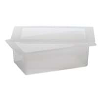 Scienceware 16188 Polypropylene Tray with Cover, 7"L x 3-5/8"W x 2-1/8"H