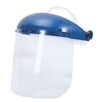 Sellstrom 39110 Acetate Face Shield with Headgear, Clear Shield