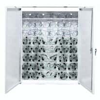 Sellstrom 90494 Eyewear Germicidal Cabinet, 8 Shelves; 110 VAC