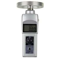 Shimpo DT-105A-12KMW Digital Contact Tachometer, LCD Display, 12" Circumference Knurled Aluminum Wheel