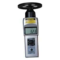 Shimpo DT-205LR-S12 Contact/Noncontact LCD Tachometer with 12" Circ. Measuring Wheel