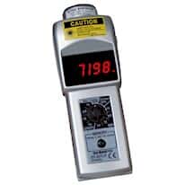Shimpo DT-207LR Contact/Noncontact LCD Tachometer with 6" Circ. Measuring Wheel