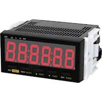 Shimpo DT-501XD-FVT Panel Meter Tachometer, 9-35 VDC Powered, Analog Output with Terminal Block Connection