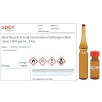 Base Neutral & Acid Combination Calibration Standard, 2,000 µg/mL; 1mL