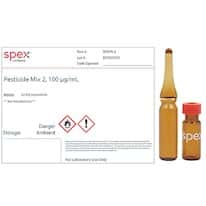 Spex SPXPR-2-PK Pesticide Mix 2 (15 Components), 100 µg/mL in LC/MS Acetonitrile; 1 mL; 4/pk