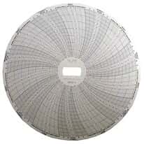 Supco Dual Temperature Chart for Model CR4/KTT, 7 Day, -20°F to 120°F / -20°F to 50°F, Box of 60