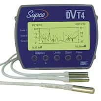 Supco DVT4 Data View 4-Channel Temperature Data Logger with Display