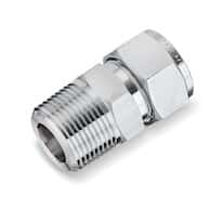 Superlok USA Male Connector, 1/2" O.D. X 1/2" NPT(M),Stainless Steel; 1/Each