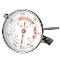 Taylor 5911N Classic Series Dial Candy / Deep Fry Analog Dial Thermometer with 5" Stem 