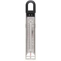 Taylor 5983N Class Series Candy / Deep Fry Analog Glass Tube Thermometer with Eteched Temperature Zones in Glass