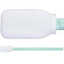 Texwipe TX714A Cleanroom Swab, 0.5"L Knit Polyester Tip, PP Handle; 100/Pk
