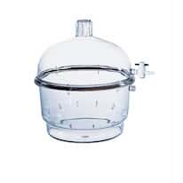 Thermo Scientific Nalgene 5311-0250 Vacuum Desiccator, PC Cover and Body, 250 mm ID