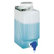 Thermo Scientific Nalgene 2320-0020 Rectangular HDPE Carboy with Spigot, 9 L