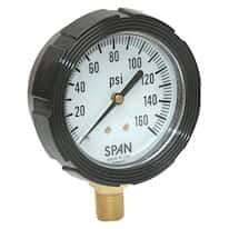 Thuemling LFS-210-30-G-KEMX (SG09008) 2.5" Filled Industrial Pressure Gauge, 0 to 30 psi