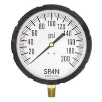 Thuemling LFS-410-2000-G-KEMX (SG09148) 4.5" Filled Industrial Pressure Gauge, 0 to 2000 psi