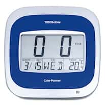 Traceable Wall-Mount Digital Clock/Calendar/Thermometer 