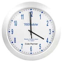 Traceable Radio-Controlled Analog Wall Clock 