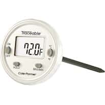Traceable Water-Resistant Metal Thermometer; Piercing Probe
