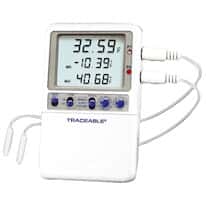 Traceable High-Accuracy Fridge/Freezer Thermometer; 2 Bullet Probes