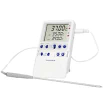 Traceable Extreme-Accuracy Digital Thermometer, 37°C; 1 Stainless Steel Probe