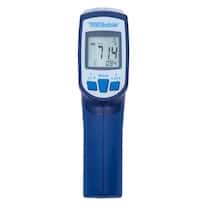 Traceable Circle Laser Infrared Thermometer with Type K Probe; Adjustable Emissivity