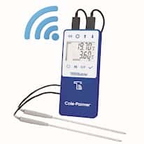 Traceable Wi-Fi Data Logging Refrigerator/Freezer Thermometer Compatible with TraceableLIVE® Cloud Service; 2 Stainless Steel Probes