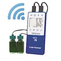 Traceable Wi-Fi Data Logging Refrigerator/Freezer Thermometer Compatible with TraceableLIVE® Cloud Service; 2 Quick-Disconnect Bottle Probes