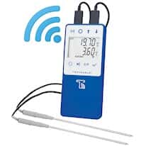 Traceable Wi-Fi Data Logging Refrigerator/Freezer Thermometer Compatible with TraceableLIVE® Cloud Service; 2 SS Probes