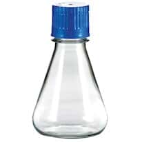 TriForest FPC0250S Flat-Base Sterile Erlenmeyer Shaker Flask, PC, 250 mL; 72/CS