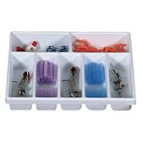 TrippNT 50032 7-Slot Drawer Organizer, 17.5"L x 13.5"W x 2.75"H; 1/Pk