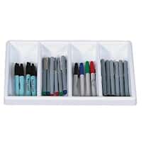 TrippNT 50040 4-Slot Drawer Organizer, 14"L x 9"W x 1.5"H; 1/Pk