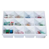 TrippNT 50055 12-Slot Drawer Organizer, 17.5"L x 13.5"W x 2.75"H; 1/Pk