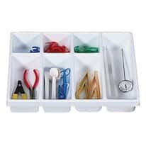 TrippNT 50056 7-Slot Drawer Organizer, 17.5"L x 13.5"W x 2.75"H; 1/Pk