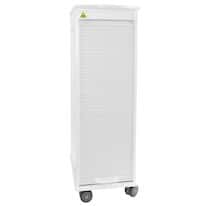 TrippNT MRI Locking Lab Storage Cart, Narrow, White