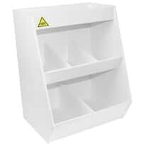 TrippNT MRI Lab Storage Shelf with 5 Bins, White