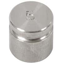 Troemner 1328T 5 g Class F Test Weight with Traceable Certificate Cylindrical with Groove