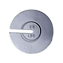 Troemner 9494 10 lb, 6" Dia, Avoirdupois Slotted Weights