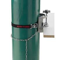 Troemner 974036 Bench Clamp with secure message and safety chain, Gas Cylinder Clam