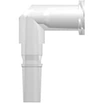 Value Plastics Luer Fitting, Elbow Adapter, Polypropylene, Male Luer to Female Luer Thread; 25/Pk