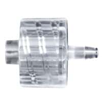 Value Plastics Luer to Hose Barb Fitting, Straight Adapter, Clear Polycarbonate, Male Luer Integral Lock Ring x 200 Series Barb 1/16" ID; 25/Pk