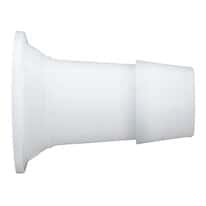 Value Plastics Fitting, Sanitary to 600 Series Barb Adapter, Straight, PVDF, 1-1/2" Sanitary x 600 Series Barb 1"ID; 100/Pk