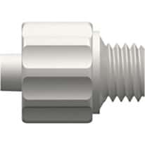 Idex Barbed Luer Adapter, Polypropylene, 0.099" Bore, Male Luer Lock X 1/8" Hose Barb; 1/EA From