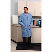 VF Workwear KEL2LB-MEDIUM Flame-Resistant Lab Coat, Light Blue