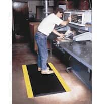 Wearwell 431 22932 Corrugated Safety Mat, 24" x 36", solid black