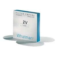 Whatman 1202-125 Prepleated Filter Papers; 12.5 cm dia; pore size, 8 µ; 100/box
