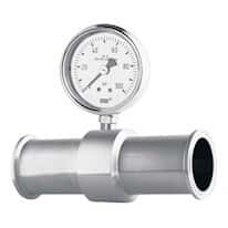 Wika 50042017 In-line Seal, 1" Process Conn, w/ 60 PSI Gauge